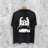 Purple Brand Distressed T Shirts Short Sleeve