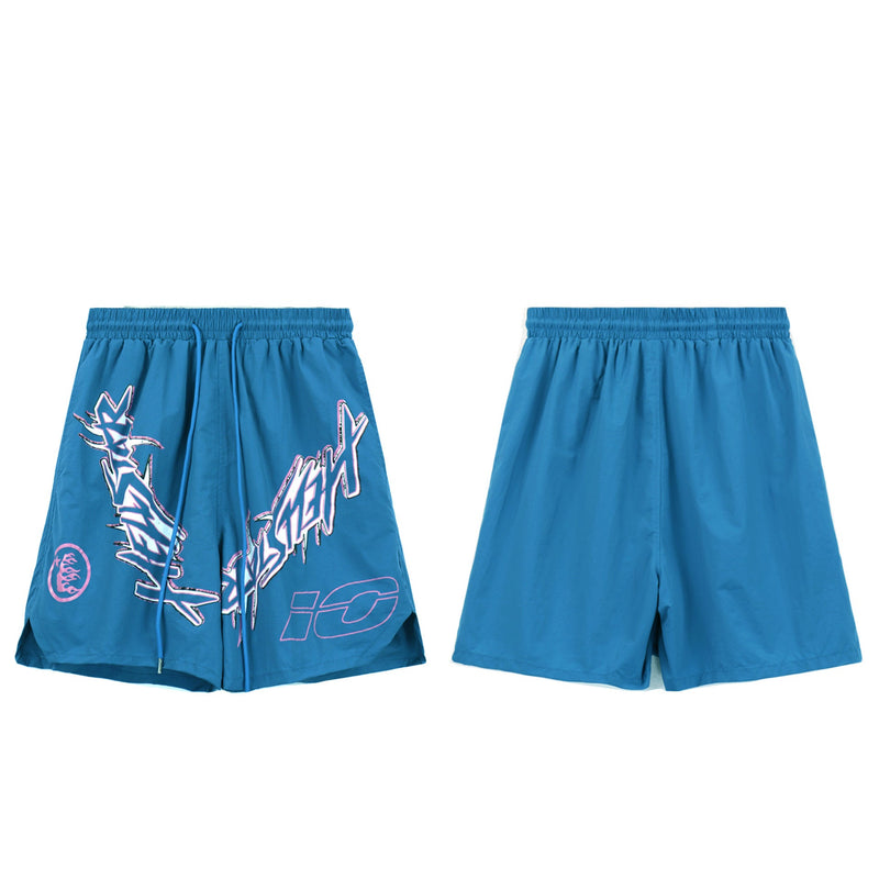 Hellstar Shorts2024 Summer Loose Sports Beach Pants Vintage Shorts