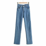 Women Jeans Stretch Slim Fit Bell-Bottom Pants