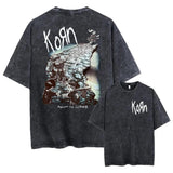Washed Vintage Rock Band Korn Falling Away From Me T shirt