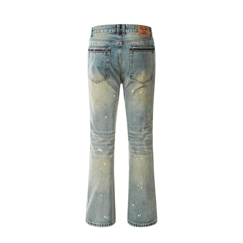 Men Jeans Loose Hole Personality Design