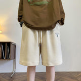 Men Beach Shorts Waffle Summer Loose Leisure Sports