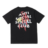 Anti Social Club T Shirt Summer Lettered Casual Loose Men's Clothing