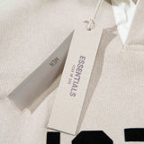 Fear of God Essentials 1977 Knit Polo Long Sleeve Fog Sweater for Men and Women