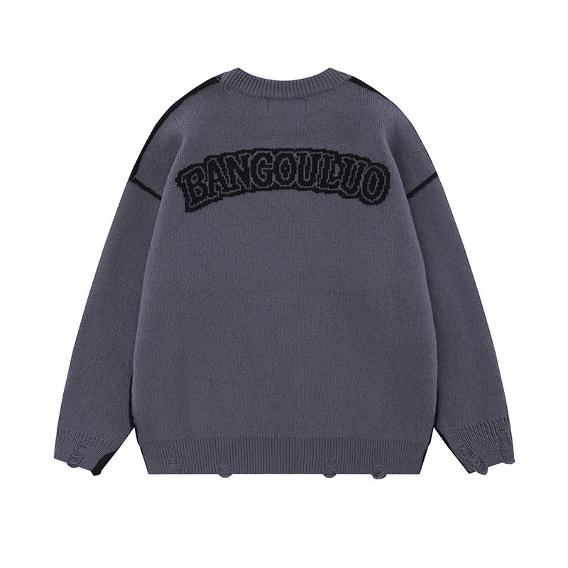Women Sweater Cross Knitted Sweater Vibe Idle Style
