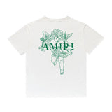 Amiri T Shirt Printed Casual Hip Hop round Neck Short Sleeve T-shirt