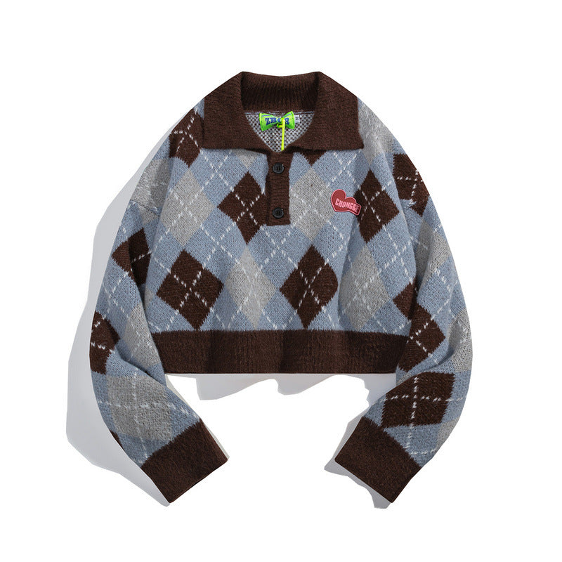 Women Sweater Retro Slimming Knitwear