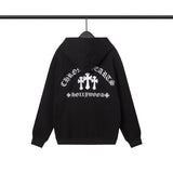 CHH Chrome Heart Hoodie Crowe hooded zip sweater women autumn and winter loose