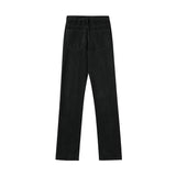 Men Jeans Stitching Ruffle Personality Design Loose