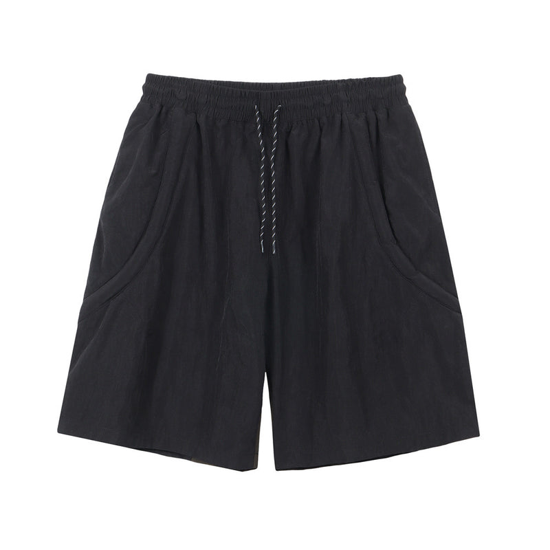 Men Shorts Mechanical Style Stitching Summer Loose Casual