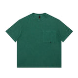 Men T-Shirt Distressed Loose Solid Color