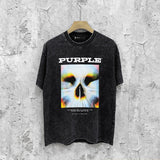 Purple Brand Distressed T Shirts Short Sleeve