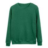 Solid Color Long Sleeve Crew Neck Shirt