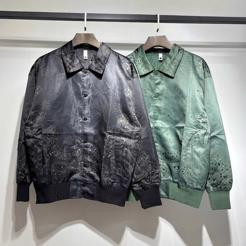 Amiri Jacket AMI Cashew Flower Pattern Casual Jacket for Men and Women