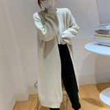Women Knitted Cardigan Loose Sweater Long Sweater