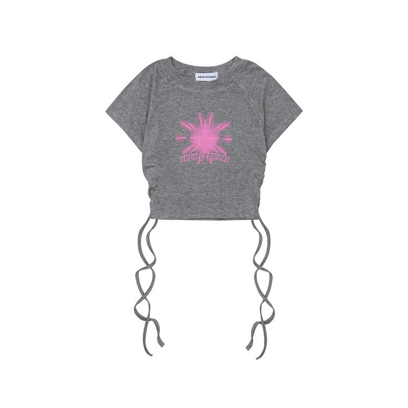 Men T-Shirt Summer Retro Navel Sexy