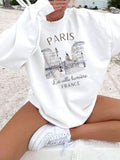 Casual Womans Hoodies Florida Palm Beach Printing Pullovers