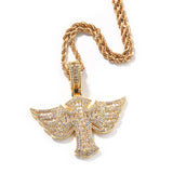 Jewelry Angel Wings Cross Diamond Pendant Fashion Angel Pieces Crosses Egypt Pieces Jesus Pieces St. Valentine's