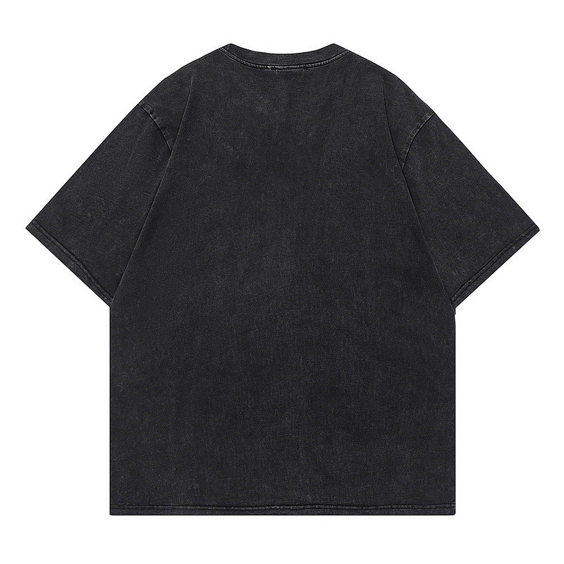 Men T-Shirt Old Loose Leisure All-Matching