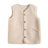 Women Vest Imitation Lamb All-Match Soft