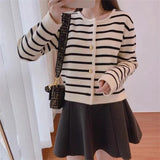 Women Knitted Cardigan Soft Short Sweater