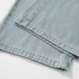Men Jeans Patch Loose Hole All-Match