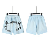 Hellstar Shorts Summer Casual Sports Wash Shorts