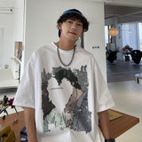 Men T Shirt Loose All-Match Summer