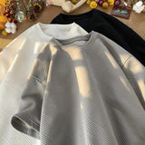 Men T Shirt Summer Retro Loose plus Size Casual