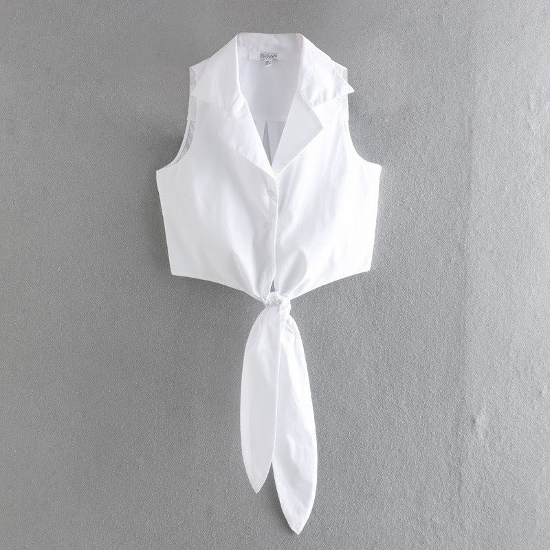 Women Vest Fashion Urban Hot Girl Bow