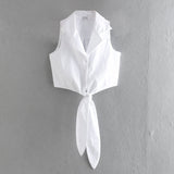Women Vest Fashion Urban Hot Girl Bow