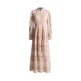 Bohemian Dress Fashion Lace V-neck Dress