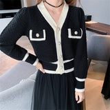 Women Knitted Cardigan Loose Temperament Sweater
