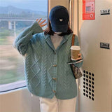 Women Knitted Cardigan Jacket Loose
