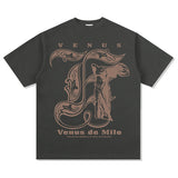 Unisex T Shirt Loose Crew Neck Cotton