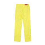 Men Jeans Five-Pointed Star Patch Loose Solid Color
