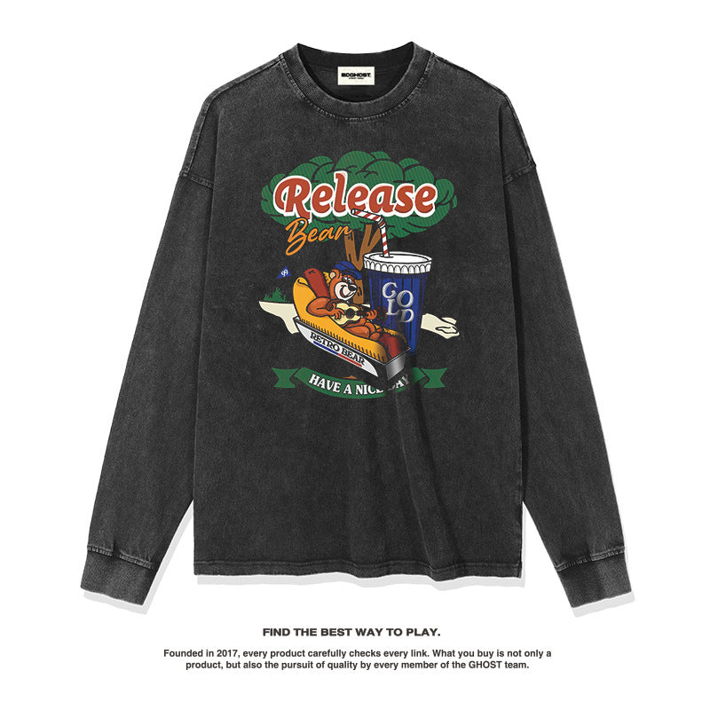 Unisex Long Sleeve Shirt Autumn and Winter Men's and Women's Long Sleeves