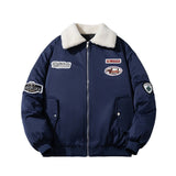 Mens Vintage Jackets Harajuku ins Loose Padded Jacket Padded Jacket