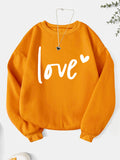 Fashion letter print sweatshirt crew neck casual sweatshirt