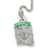 Jewelry hiphop luminous pendant copper inlaid zircon Far East Crosses Egypt Pieces