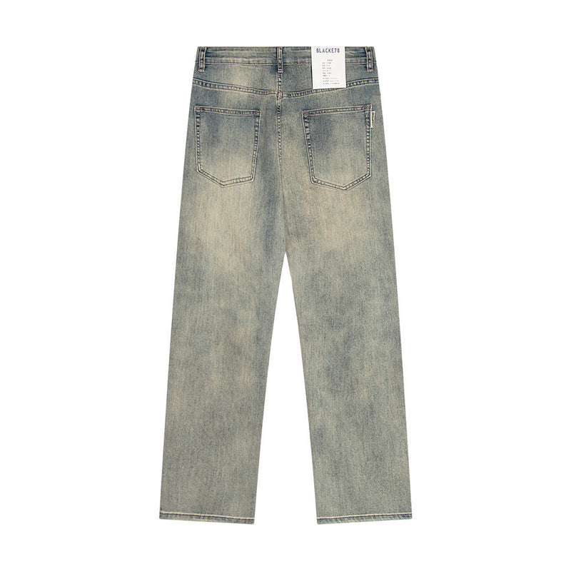 Men Jeans Retro Loose All-Match Casual