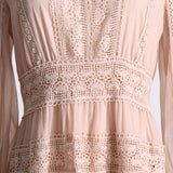 Bohemian Dress Fashion Lace V-neck Dress