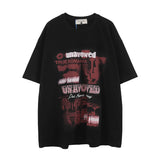 Men T-shirt Graffiti Printing Vibe Summer