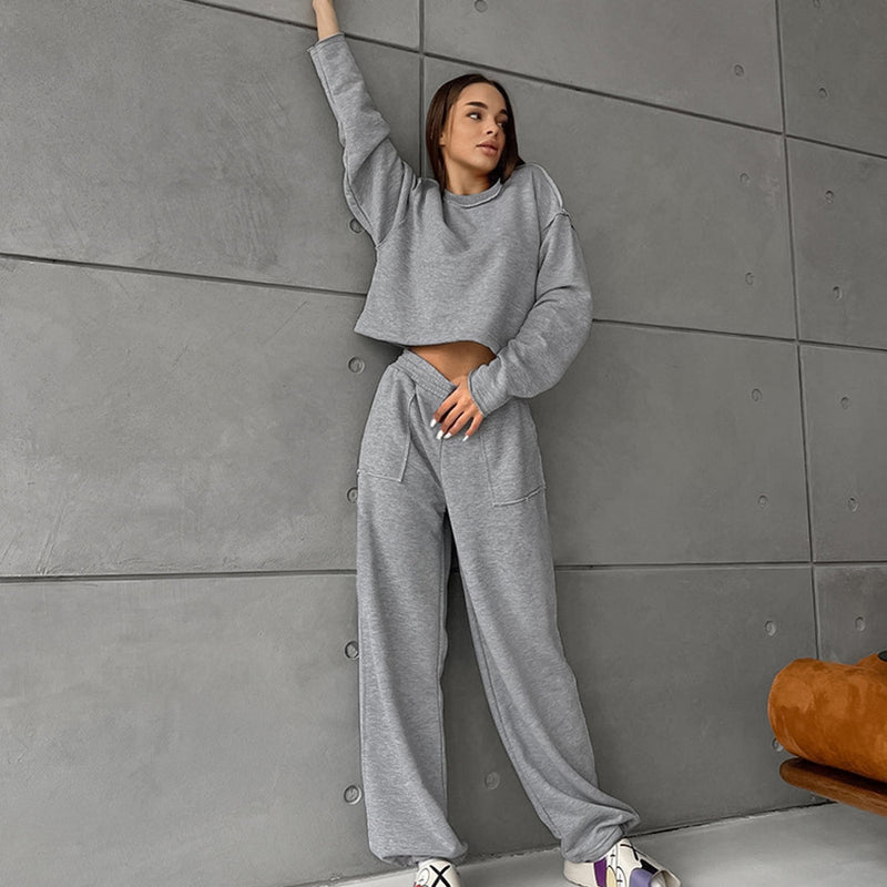 Women Co-Ords Suit Casual Loose Sweatshirt Autumn and Winter
