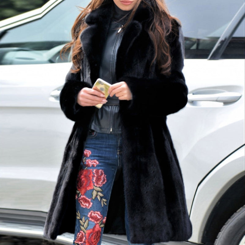 Women Fur Jacket Winter Fashionable Warm Jacket