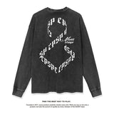 Unisex Long Sleeve Shirt Autumn and Winter Long Sleeve T-Shirt Loose