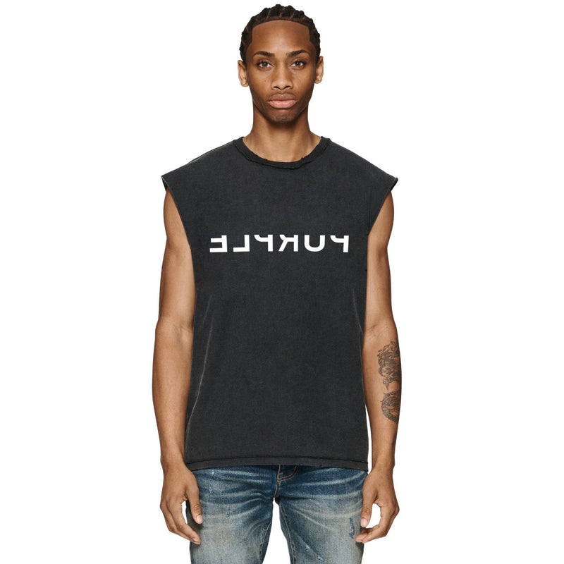 Purple Brand Distressed Tank T Shirts Distressed Sleeveless T-shirt Vest