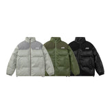 Unisex Coat Versatile Cotton Coat Thick PU Leather