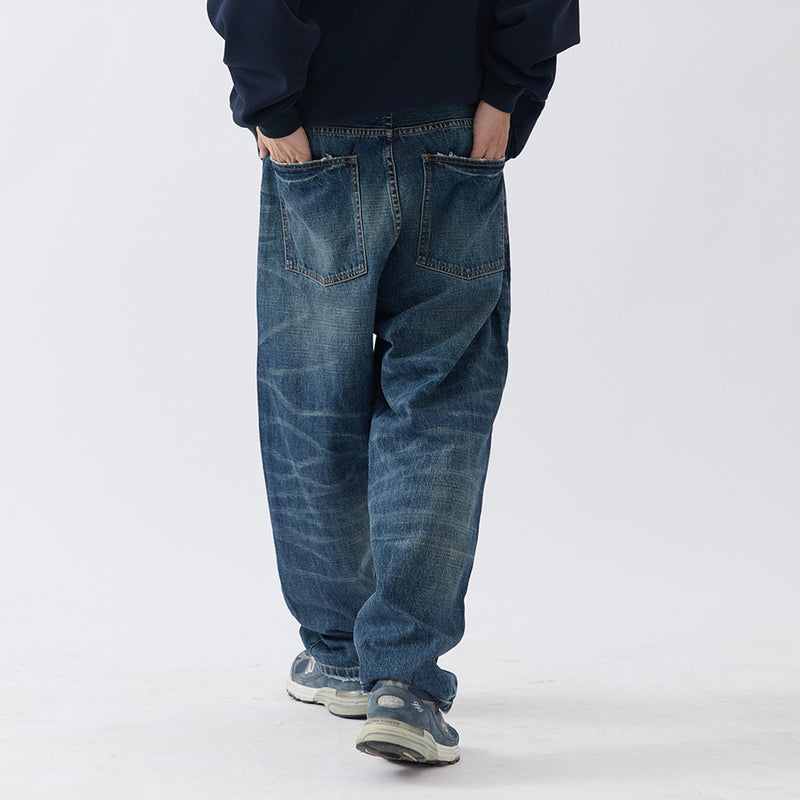 Men Jeans Make Old Ripped Leisure Cargo Loose