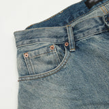 Men Jeans Bright White Loose Casual Distressed